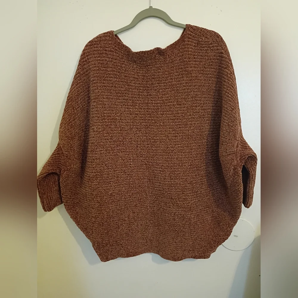 Favlux Women's Doman Sleeve  Sweater in Rich‎ Rust Sz L